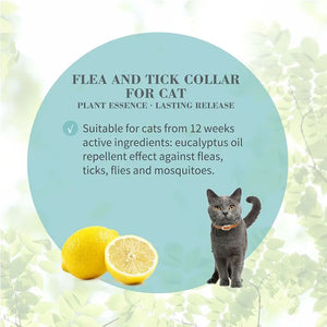 Bioline Flea and Tick Collar Cat  35cm[Flavor - Eucalyptus & Lemon]