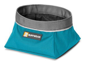 Ruffwear Quencher Cinch Top Packable Dog Bowl  - BLUE L