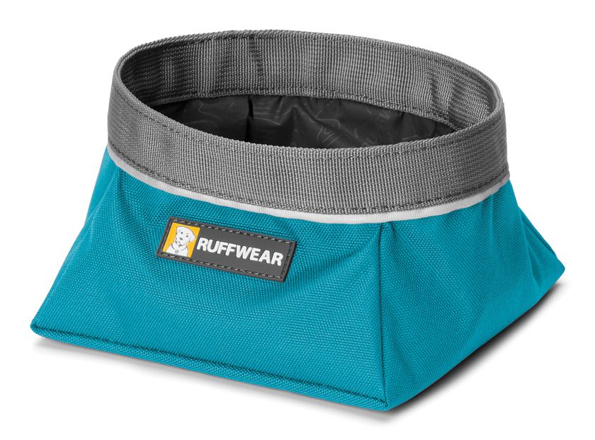 Ruffwear Quencher Cinch Top Packable Dog Bowl  - BLUE M