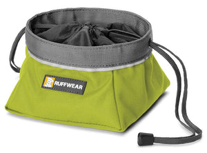 Ruffwear Quencher Cinch Top Packable Dog Bowl  - GREEN L