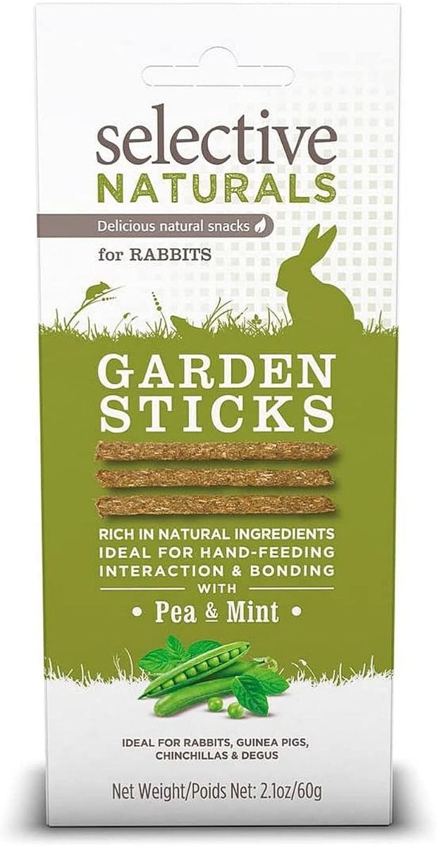 Selective Naturals Garden Sticks Rabbit Treats 60g - 60g