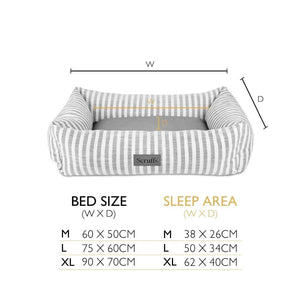 Scruffs Coastal Box Dog Bed - Blue X-Large