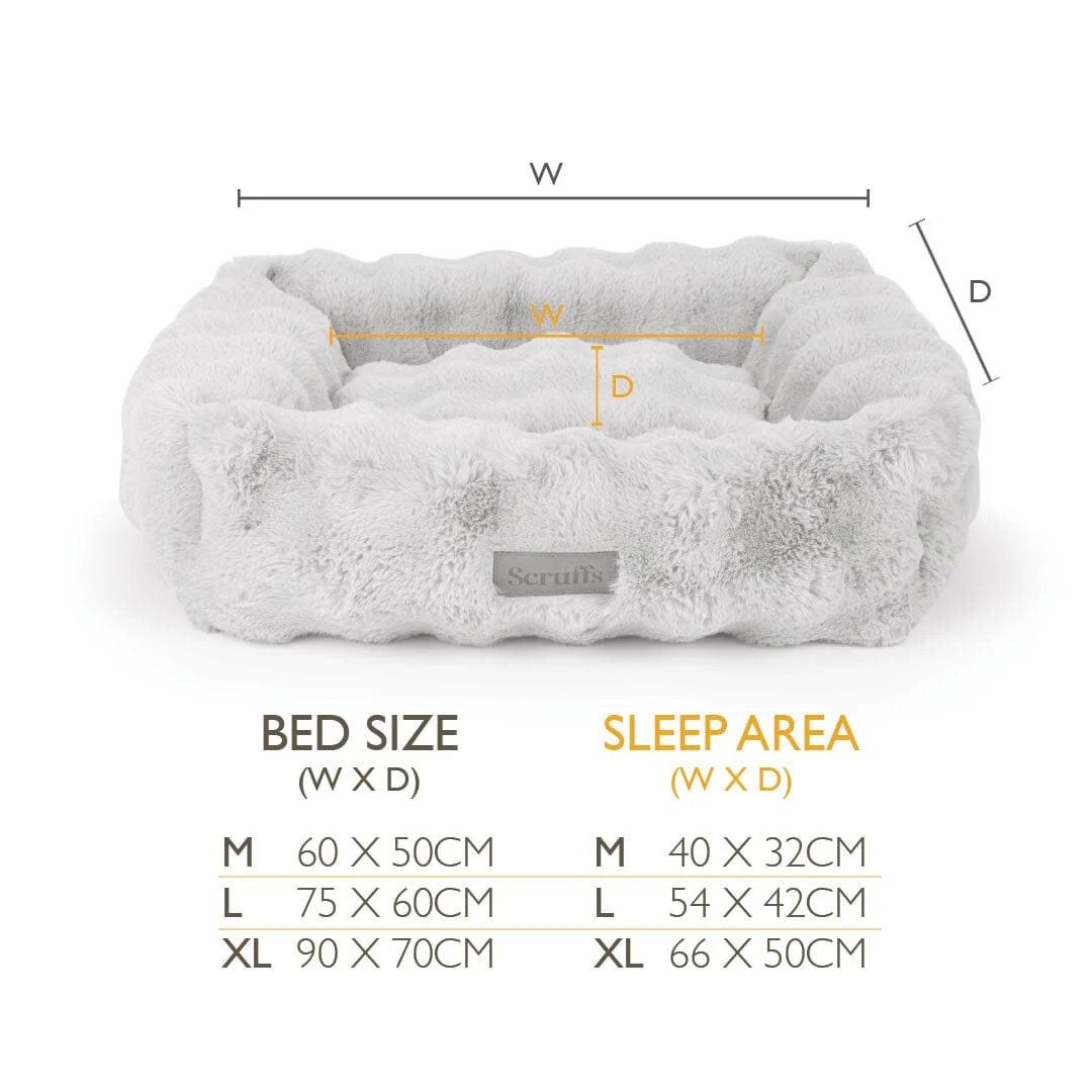 Scruffs Alpine Box Dog Bed - Taupe Large