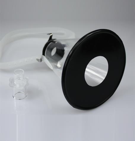 ANAESTHETIC FACEMASK, W/RUBBER DIAPHRAM OPENING 4,5 CM
