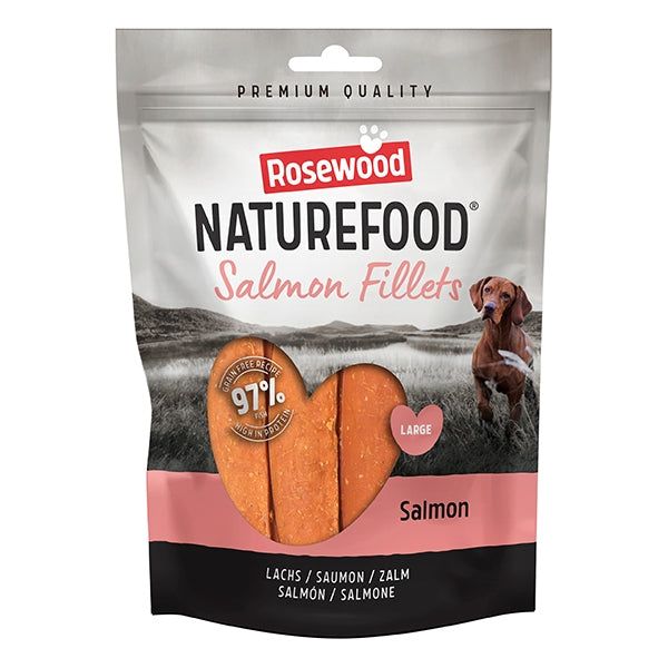 Rosewood Naturefood Salmon Fillets Dog Treats 150g - 150g