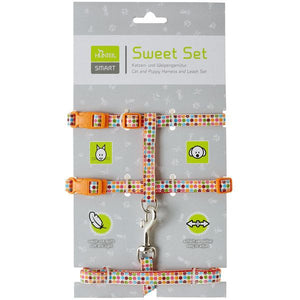 Hunter Seventies Cat Harness & Leash - ORANGE