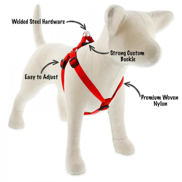 Large Dog Basics Step In Harness 1″ - 24″-38″ - red