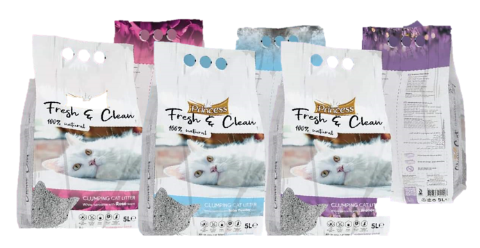 Princess Fresh and Clean Cat Litter  20L - Rose