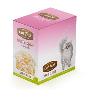Cat Fest Chicken With Shrimp In Tender Jelly For Cats 70g [MOQ:12pcs]