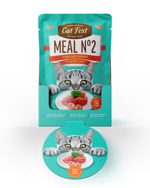 Cat Fest Meal No 2 Cat Food in Jelly-Tuna With Shrimp 50g [Minimum Order:12pcs]