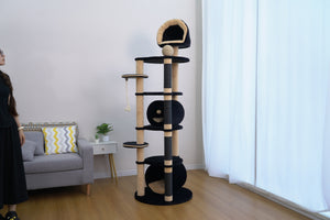 Catry Cat Tower With House D69x216h cm