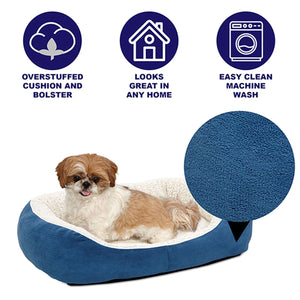 QuietTime Boutique Cuddle Bed – Medium - blue