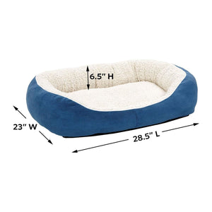 QuietTime Boutique Cuddle Bed – Medium - blue