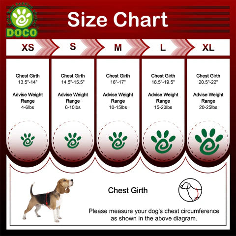 DOCO® Athletica QUICK FIT Reflective Harness XX.Small-30-34cm / 1-2kg-Rasberry Pink