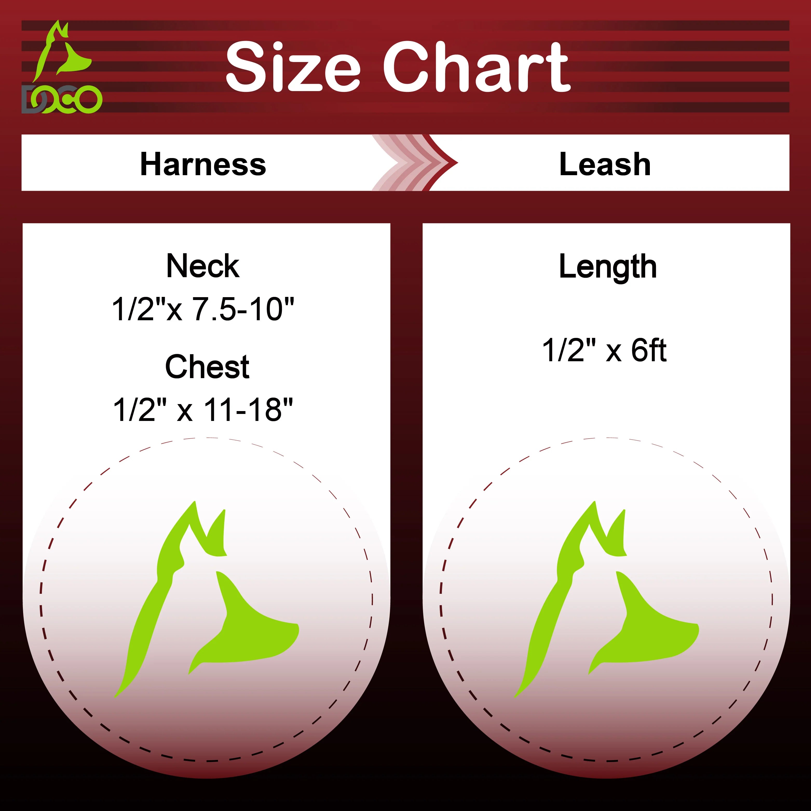 DOCO® Heat Transfer Cat/Dog Harness C1XS [Neck1x19-27cm; Chest1x28.5-46cm]