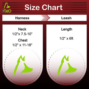 DOCO® Heat Transfer Cat/Dog Harness C3XS [Neck1x19-27cm; Chest1x28.5-46cm]