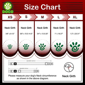 DOCO® Signature Nylon Collar+Nylon Leash - 4ft (DCSN002+1048)-Color - Grey, Sizes - XS