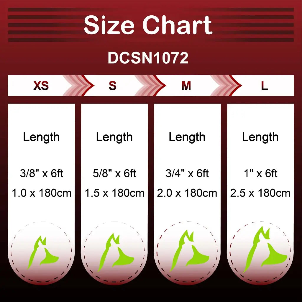 DOCO® Signature Nylon Leash - 6ft-1.0 x 180cm (XS)-Red