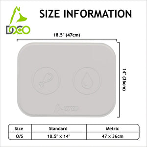 DOCO® Silicone Waterproof Feeding Mats for Dogs and Cats 47 x 36cm(O/S) Wisteria