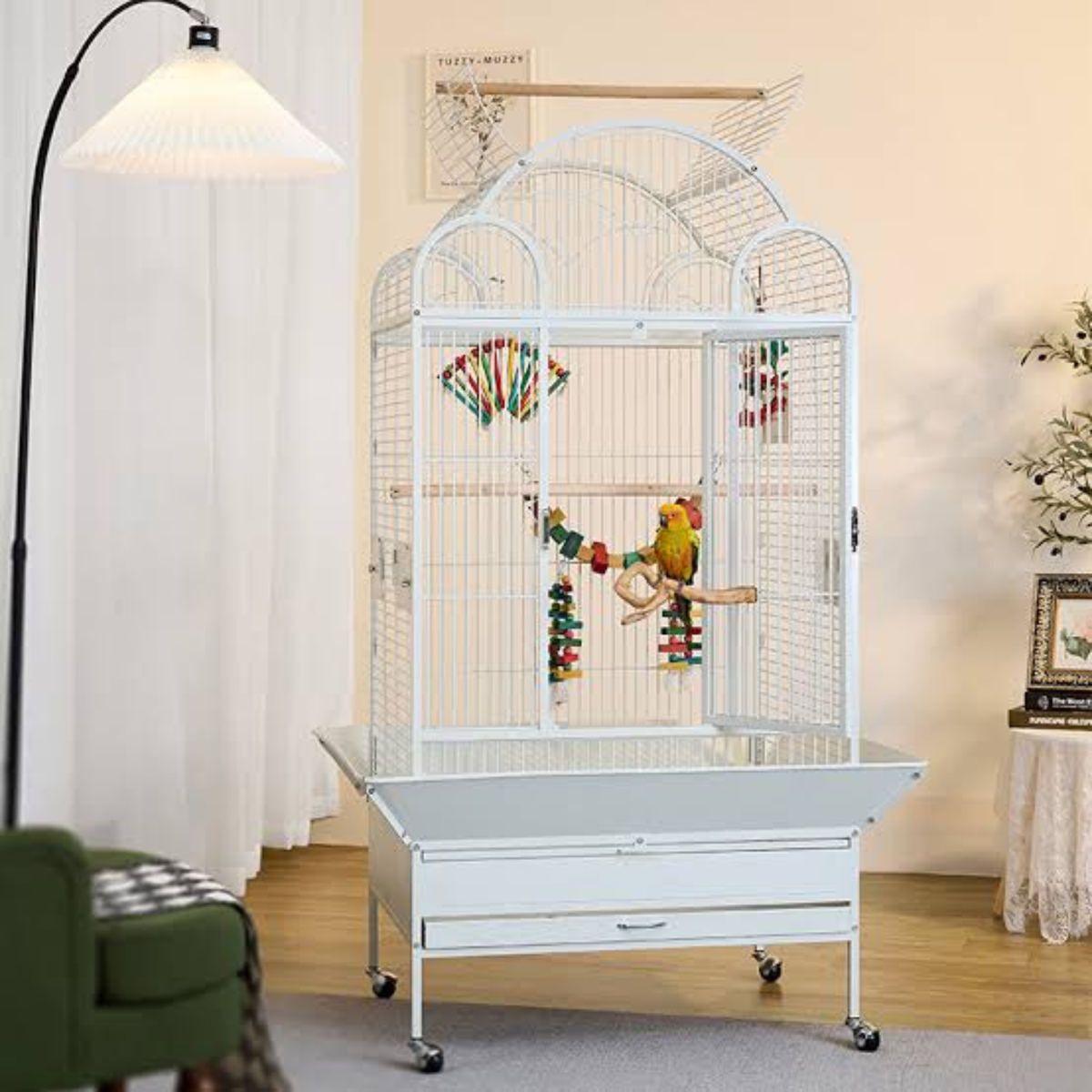 Dayang Bird Cage (A8102) - 102.2 x 83.2 x 167cm - White
