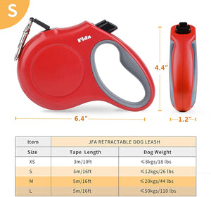 Fida Retractable Dog Leash (JFA Series) - L - brown