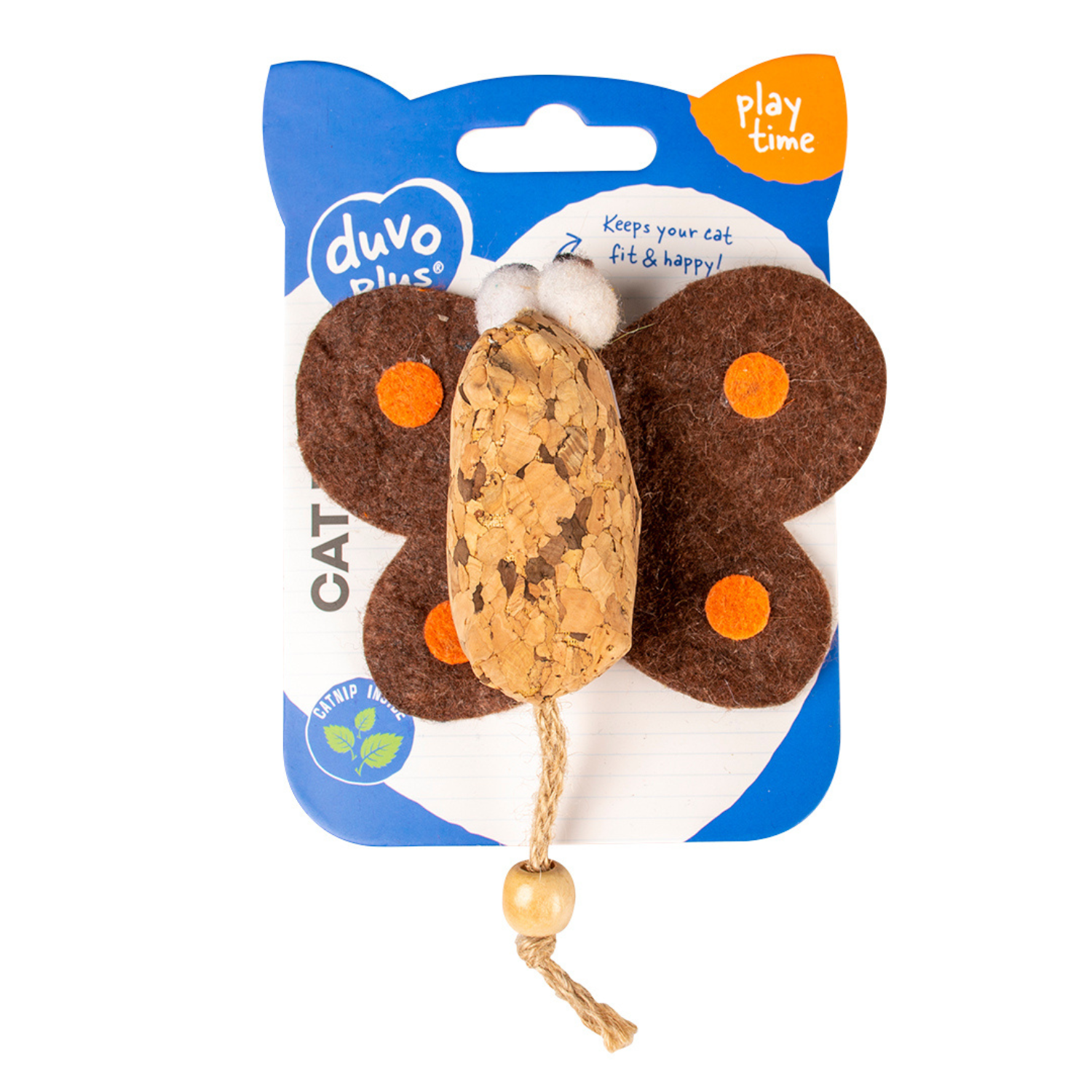 Duvo+ Cork Butterfly 10X12X3Cm Brown