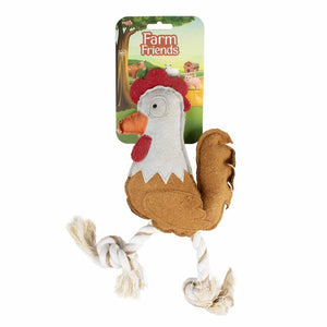 Duvo+ Farm Friends Ruby Rooster Dog Toy 37cm