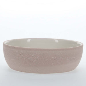 Duvo+ Feeding Bowl-Stone-Sandy coral L - 1580ml - 22x22x7cm Pink