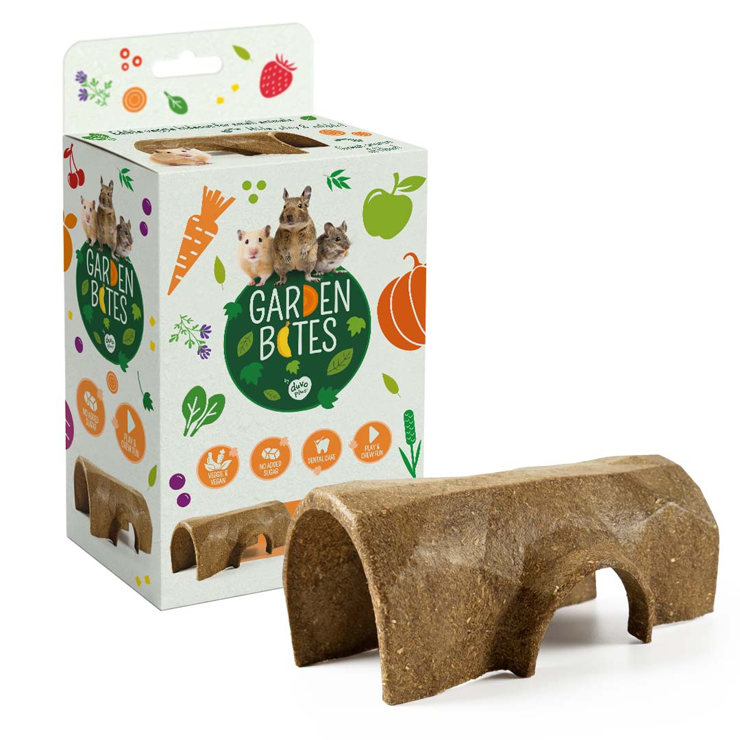 Duvo+ Garden Bites Veggie Nibble Trunk - Brown Color [180g]
