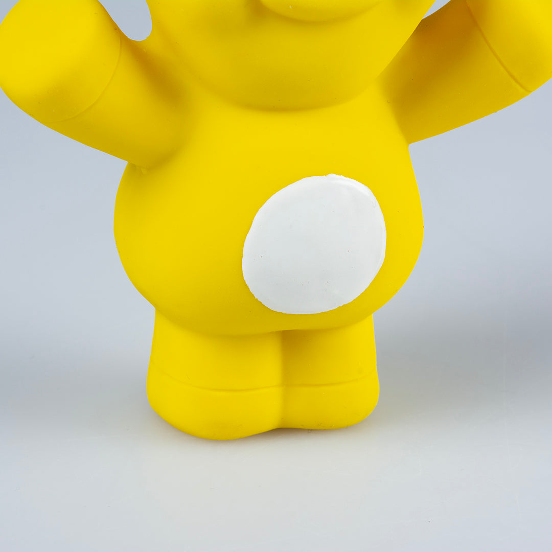 Duvo+ Latex Cow Raising Hand 11X5.5X12Cm Yellow