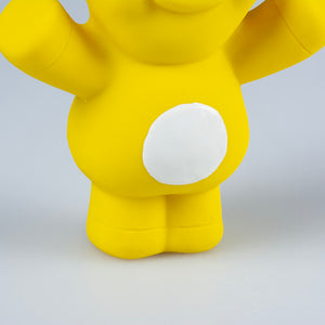 Duvo+ Latex Cow Raising Hand 11X5.5X12Cm Yellow