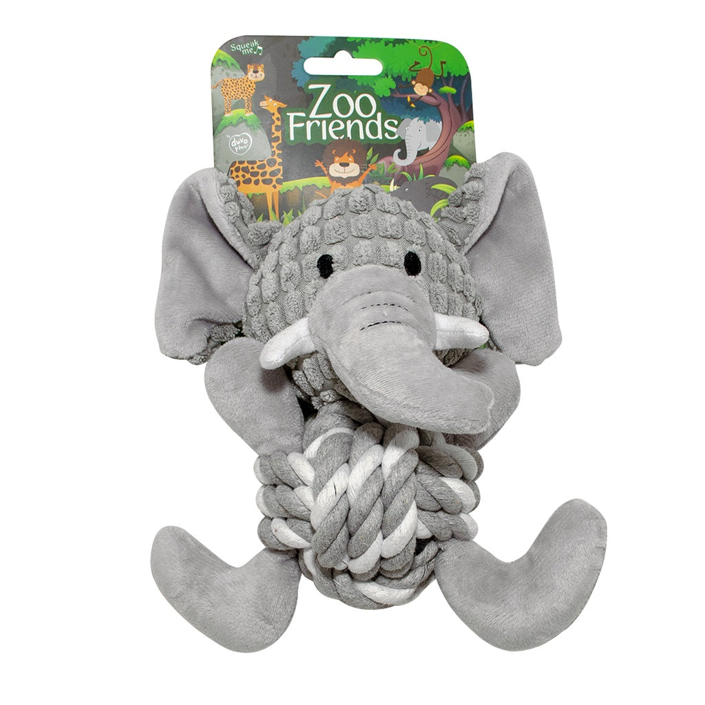 Duvo+ Zoo Friends Elsa Elephant Ball 18X19X12Cm Grey