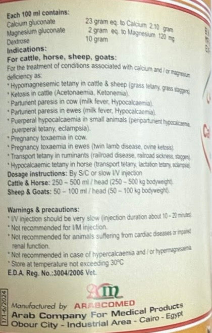 Cal Ma Dex 500ml (Calcium)