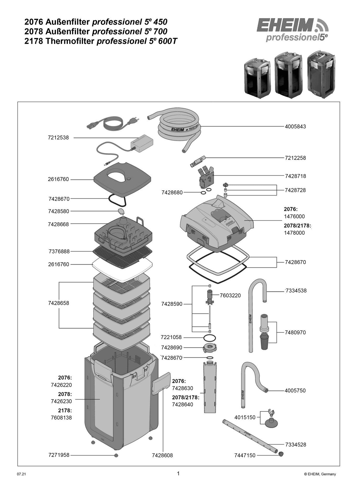 EHEIM professionel 5e 700 external filter