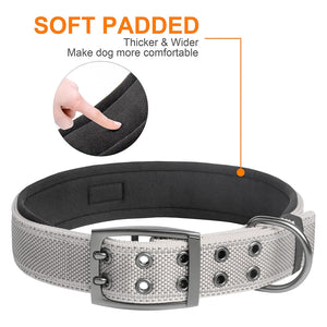 Fida Heavy Duty Dog Collar - Small - grey