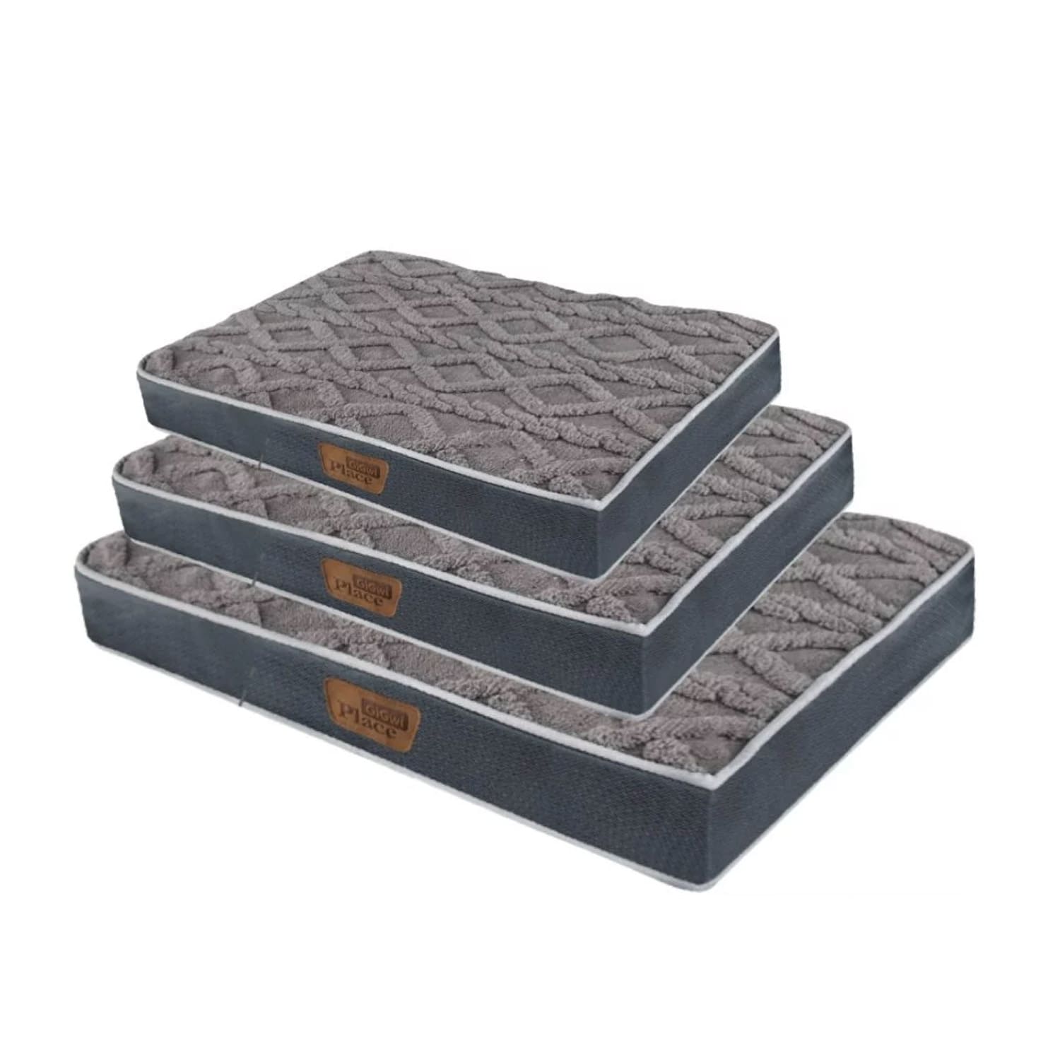 GiGwi Place Gray Soft Flat Mat Pet Bed - small