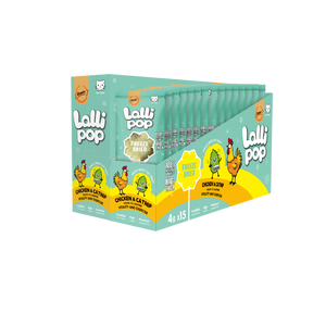 Gnawlers Freeze Dried Lollipop Cat Treat -Chicken & Catnip 4g x15pcs-Vitality & Exercise- [Display Box]