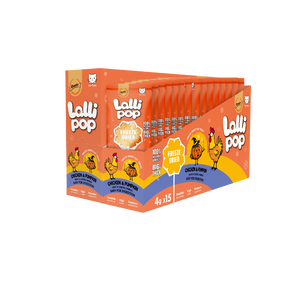 Gnawlers Freeze Dried Lollipop Cat Treat -Chicken & Pumpkin 4g x15pcs-Easy Digestion-[Display Box]