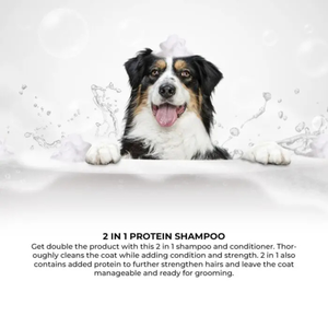 Groom Professional 2 In 1 Protein Pet Shampoo[Fresh Clean Scent]- 4 litres