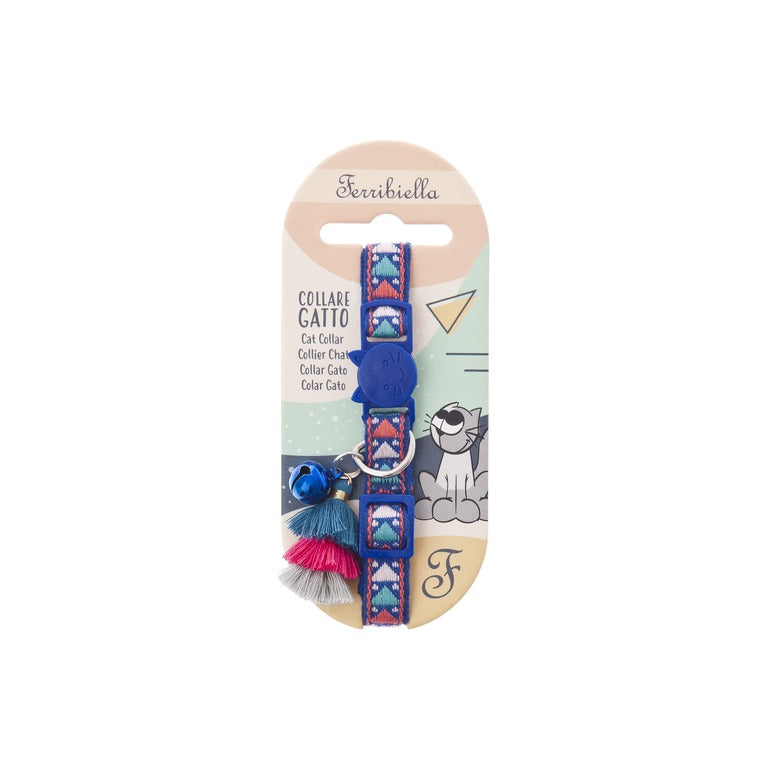 Bohemian Cat Collar – Blue