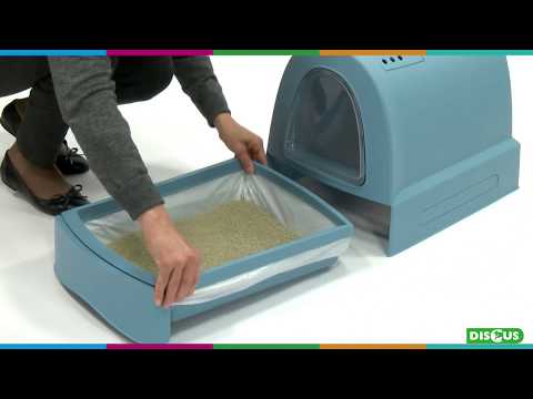 IMAC Zuma Litter Box For Cats - 40 x 56 x 42.5cm[Color - Blue,  Size - M]