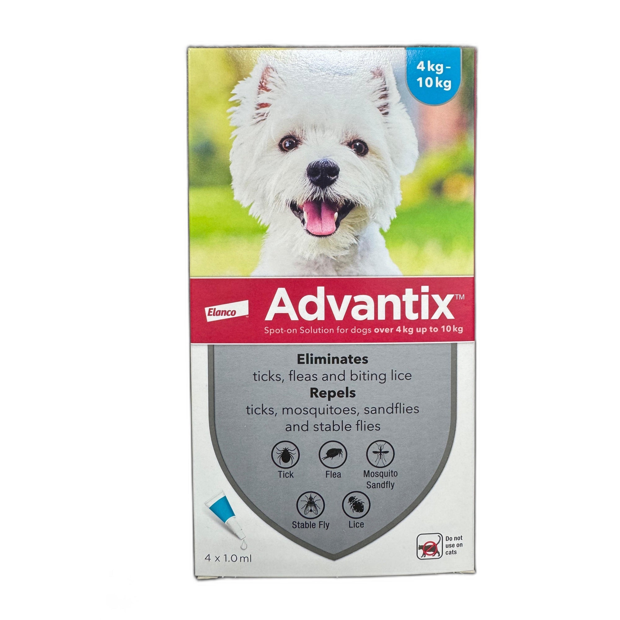 Advantix spot on for Dogs 4-10kg 4 tubes