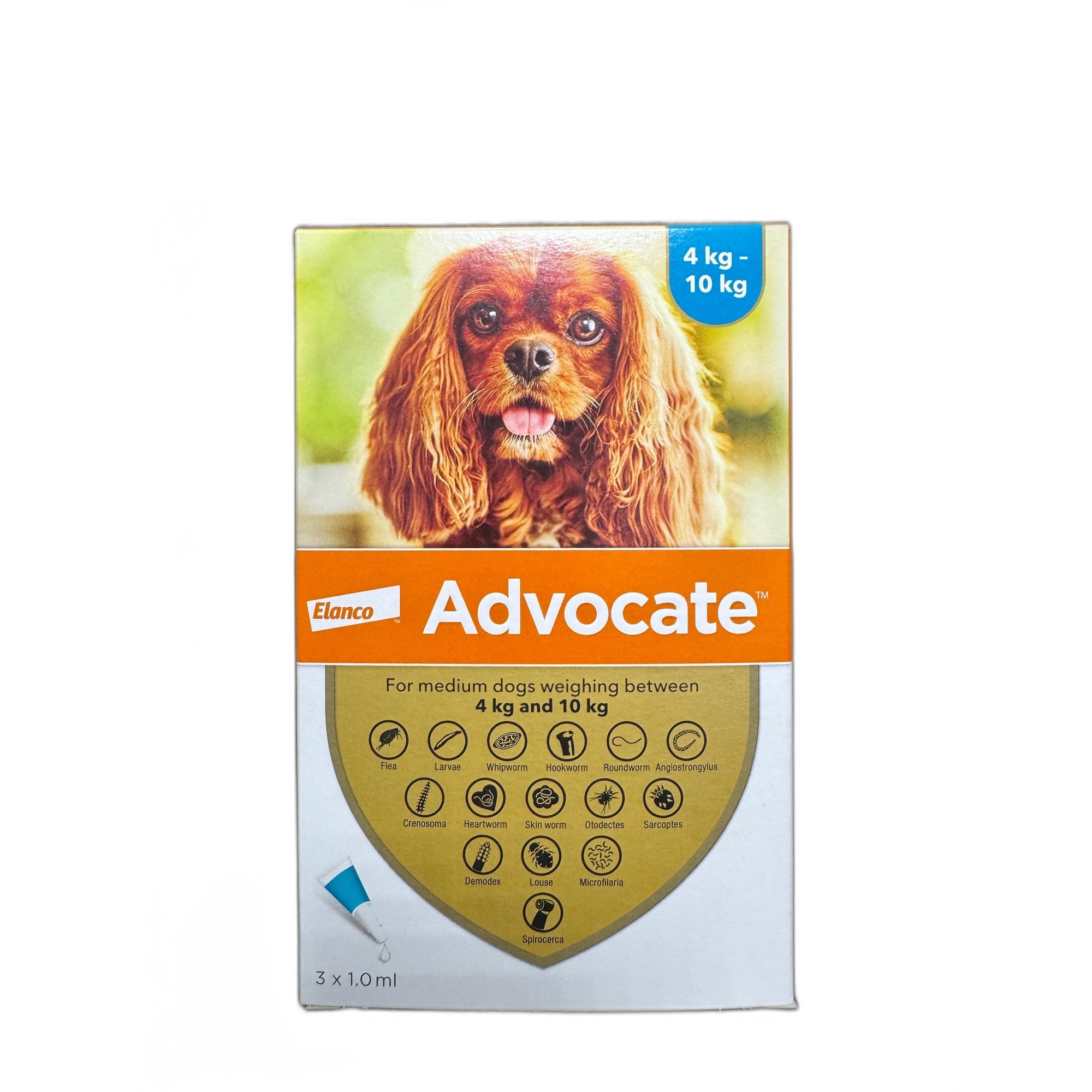 Advocate spot on for Medium Dogs 4-10kg