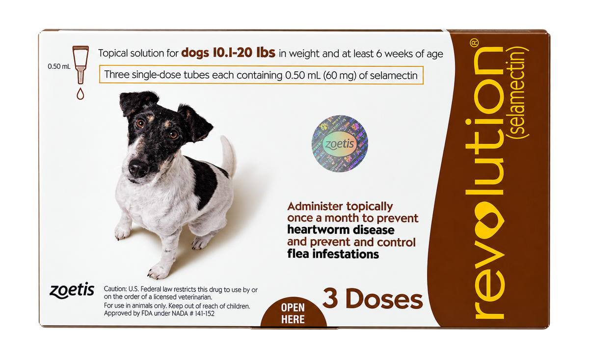 revolution for small dogs 3 doses 10.1-20 lbs (4.6-9.1kg)