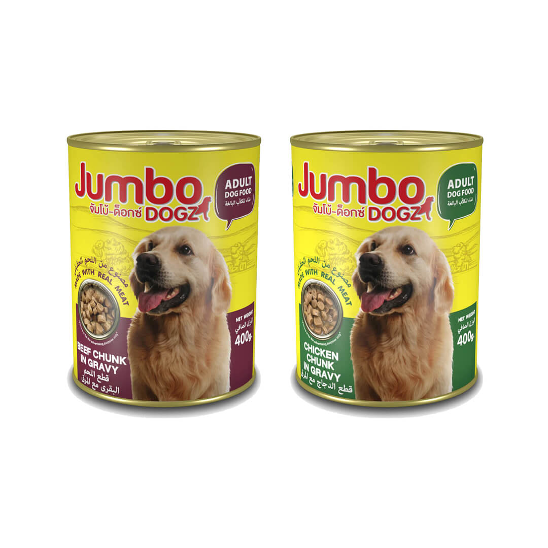 JUMBO Dogz Canned Chunk in Gravy 400g - Chicken Chunk in Gravy