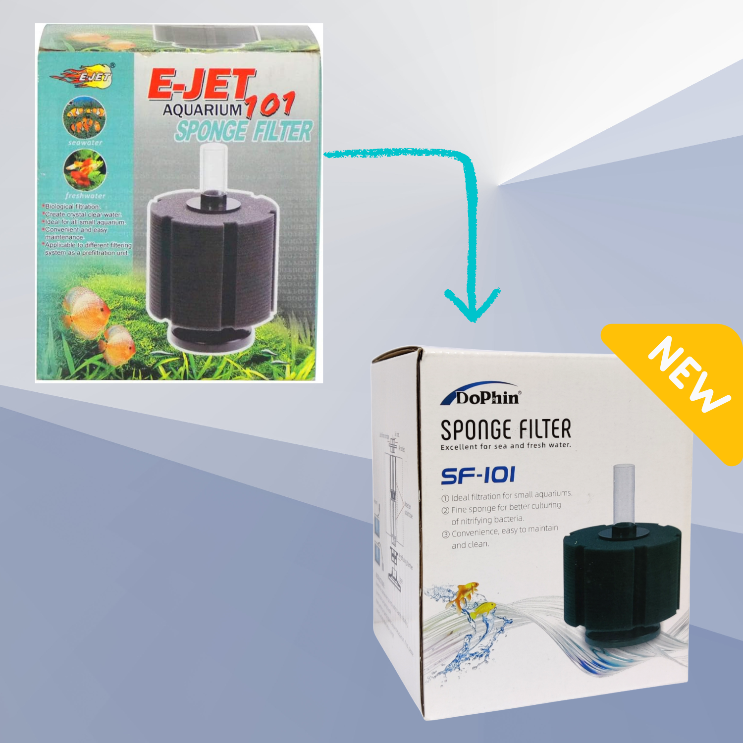 KW Zone E - JET Sponge Filter[Diameter - Ø9cm]
