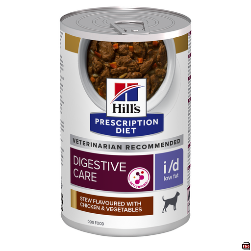 Hill’s Prescription Diet i/d Low Fat Stew for Dogs with Chicken & Vegetables (12x354g)