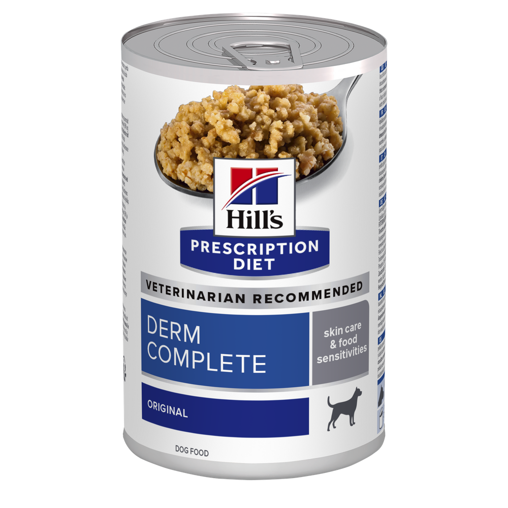 Hill’s Prescription Diet Derm Complete Dog Wet Food (12x370g)