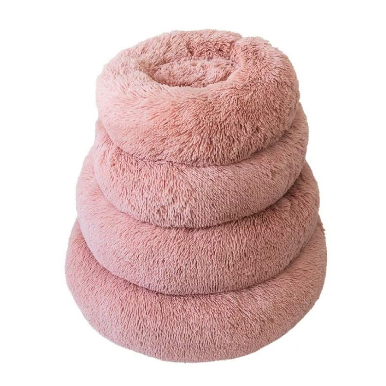 Pado Pet Fluffy Donut Cushion -Assorted Color[Size - L, Dimension - 60 x 20cm]
