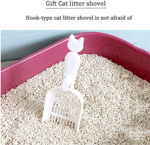 Pado Portable Cat Litter Box 56*39*42cm-Pink
